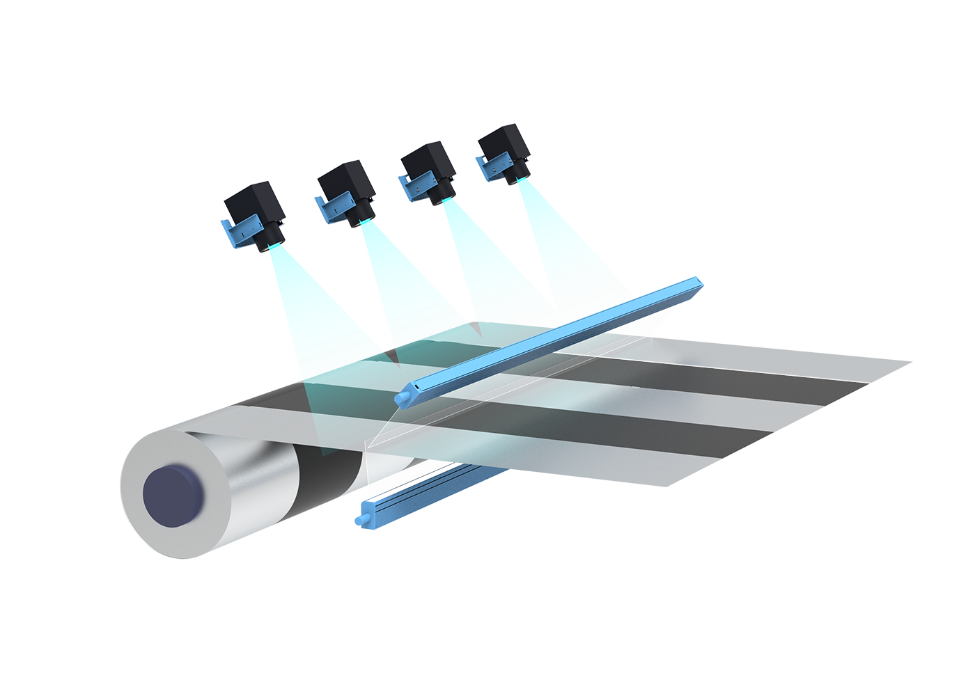 極片涂布寬度、對齊度、毛刺、表面缺陷在線檢測系統(tǒng)
